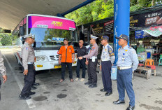 Satlantas Polres Kediri Kota Inspeksi Bus Jelang Nataru, Pastikan Armada Laik Jalan
