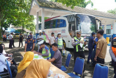 Operasi Keselamatan Semeru, Satlantas Polres Malang Gelar Ramp Check dan Tes Urine di Terminal Talangagung