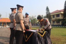 Sertijab Dua Kapolsek, Kapolres Mojokerto Tekankan Pelayanan dan Kamtibmas
