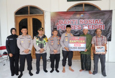 Polres Kediri Serahkan Bantuan Sumur Bor untuk Masjid Al Huda Gurah