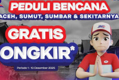 JNE Gratiskan Ongkir ke Aceh, Sumbar, dan Sumut 