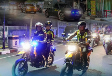Polres Bojonegoro Pimpin Patroli Skala Besar, Jaga Kamtibmas Tetap Kondusif