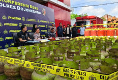 Polres Bojonegoro Bongkar Sindikat Elpiji Oplosan, Gas Melon Disuntik ke Tabung 50 Kg