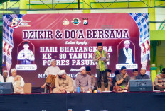 Kapolres Pasuruan Hadir dalam Dzikir dan Doa Bersama Ribuan Jemaah Subuhan Al Busyro Bangil