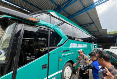 Satlantas Polres Bojonegoro Gelar Ramp Check Bus Pariwisata, Pastikan Armada Laik Jalan