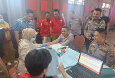 Jelang HUT Lalu Lintas Bhayangkara ke-71, Satlantas Polres Jember Gelar Donor Darah