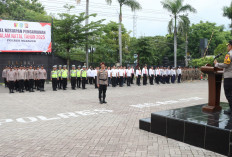 Kapolres Nganjuk Pimpin Pengamanan Natal 2025, Tekankan Kewaspadaan 