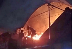 Korsleting Listrik, Rumah Warga Trajeng Kota Pasuruan Habis Terbakar