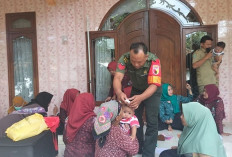 Babinsa Ranuyoso Dampingi Pelayanan Kesehatan Balita di Posyandu Lumajang