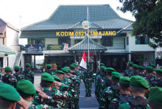 Dandim 0821/Lumajang Bacakan Amanat Panglima TNI pada Upacara 17-an, Tekankan Profesionalisme Prajurit