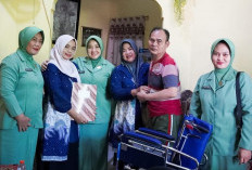 HUT Ke-80, Persit Kodim Bojonegoro Anjangsana ke ABK dan Salurkan Bansos Sembako