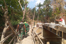 Dandim Sumenep Blusukan Cek Progres Jembatan Bakti TNI AD