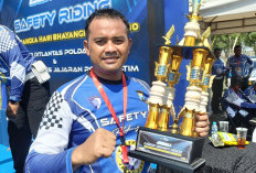 Singkirkan Peserta se-Jatim, Personel Satlantas Polres Gresik Sabet Juara 1 Safety Riding Polda Jatim