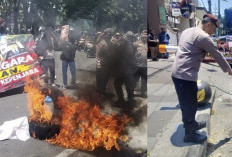 Massa JAKA Jatim Aksi di Kejati Jatim Soal APBD Pamekasan, Situasi Aman