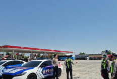 Satlantas Polres Ngawi Siapkan Pengamanan Overland Lintas Negara di Rest Area 575A