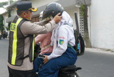 Bangun Budaya Tertib Berlalu Lintas, Polres Kediri Rutin Gelar Sapa Pagi
