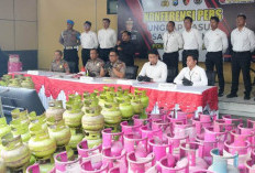 Polresta Sidoarjo Bongkar Sindikat Elpiji Oplosan di Rumah Kontrakan