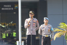 Polres Mojokerto Gelar Apel Siaga 1 Amankan Pengesahan Warga Baru PSHT 2026
