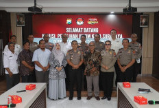 Perkuat Sinergisitas Keamanan Pemilu, KPU Surabaya Audiensi ke Polres Pelabuhan Tanjung Perak 