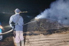 Puluhan Ton Limbah Blotong PG Asembagus Terbakar, Asap Pekat Kepung Rumah Warga Situbondo