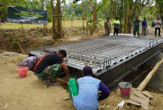 Dandim Sumenep Cek 2 Jembatan Bakti TNI, Progres Capai 95 Persen