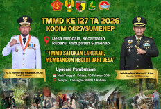 Dibuka Hari Ini, TMMD ke-127 Kodim 0827/Sumenep Digelar di Kecamatan Rubaru