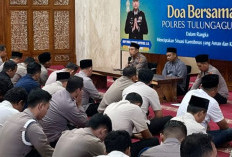Polres Tulungagung Gelar Doa Bersama, Wujud Ikhtiar Jaga Kamtibmas Tetap Kondusif