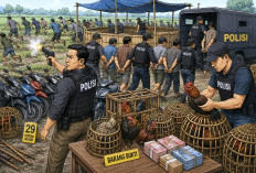 Polres Situbondo Gerebek Arena Judi Sabung Ayam, Lepas Belasan Tembakan Peringatan