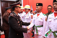 Hadir di Pengukuhan Paskibraka 2026, Polres Ngawi Dukung dan Beri Motivasi