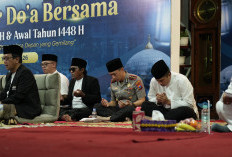 Sambut Tahun Baru Hijriyah, Kapolres Kediri Kota Ikuti Munajat Bersama para Ulama dan Masyarakat