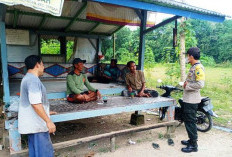 Kawal Kamtibmas, Polsek Tragah Sambangi Desa Tambin dan Soket Dajah