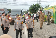 Kapolda Jatim Tinjau Pospam Kenanten Mojokerto, Pastikan Kesiapan Pengamanan Arus Mudik Lebaran