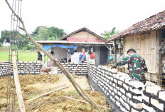 Dinding RTLH Sami Mulai Berdiri, TMMD 127 Ubah Bilik Bambu Jadi Tembok Permanen