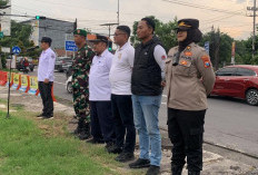 Jaga Kondusivitas Malam Pergantian Tahun, Polsek Rungkut Bersama Tiga Pilar Gelar Apel Pengamanan
