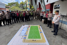 Kapolres Batu Gelar Tactical Floor Game Matangkan Pengamanan Liga 4 di Stadion Brantas
