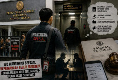 Heboh! Wartawan Spesial Diduga Bebas Keluar Masuk Area Terlarang PN Surabaya