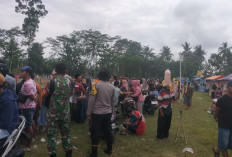 Polsek Pasirian Sinergi dengan TNI Jaga Kondusivitas, Amankan Lomba Kerapan Kambing