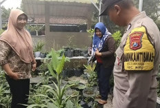Dukung Ketahanan Pangan di Ngawi, Bhabinkamtibmas Sambang Pemanfaatan Pekarangan Warga 