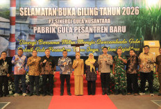 Wakapolres Kediri Kota bersama Forkopimda Hadiri Selamatan Buka Giling PG Pesantren Baru
