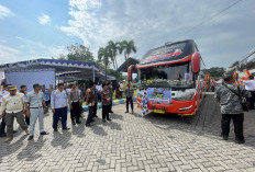 Ratusan Orang Manfaatkan Angkutan Balik Gratis Lebaran 2026 yang Disediakan Pemkab Jombang