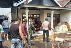 Dua Rumah di Kutorejo Terbakar, Truk dan Motor Hangus, Kerugian Capai Rp200 Juta