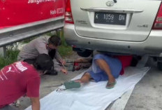 Polres Ngawi Sigap Bantu Pemudik Alami Kendala Kendaraan di Exit Tol