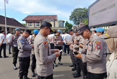 Pastikan Kedisplinan Anggota, Wakapolres Kediri Kota Pimpin Pemeriksaan Gaktibplin