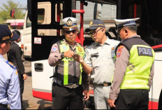 Pastikan Mudik Aman, Tim Gabungan Gelar Rampcheck di Rest Area 726 B Wringinanom