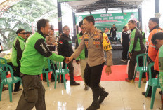 Silaturahmi Akbar Kapolres Pasuruan dengan Driver Ojol Ingatkan Keselamatan, Sampaikan Pesan Kamtibmas