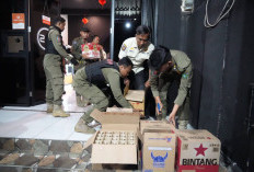 Razia di 18 Kecamatan, 1.696 Botol Miras Disita