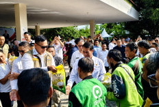 Mentan Amran Salurkan Bantuan Beras di Lidah Kulon, Ojol hingga Penyapu Jalan Turut Kebagian