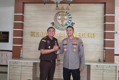 Hari Pertama Tugas, Kapolres Lumajang Silaturahmi ke Kejaksaan Negeri