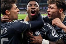 Vinícius Jr Balas Spanduk “Berhenti Menangis”, Jadi Pahlawan Kemenangan Real Madrid atas Manchester City