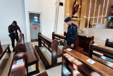 Amankan Misa Natal, Polresta Sidoarjo Lakukan Sterilisasi Gereja